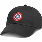 FA18_Classics_Marvel_VN0A3QXBBLK_CAPTAINSHIELDCOURTSIDEHAT_BLACK