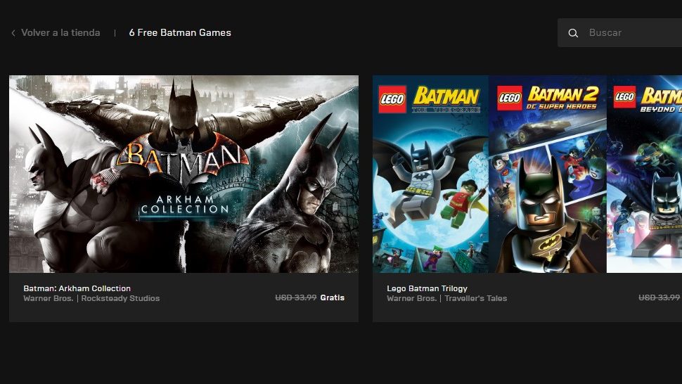 Epic Game Store tiene 6 títulos de Batman gratis por los 80 años del  caballero de la noche - Alerta Geek