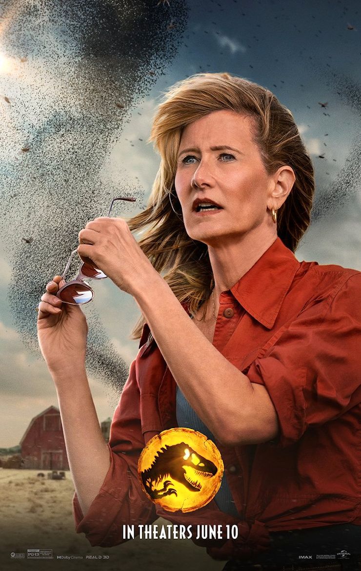 Jurassic World Dominion Character Poster For Laura Dern As Dr Ellie