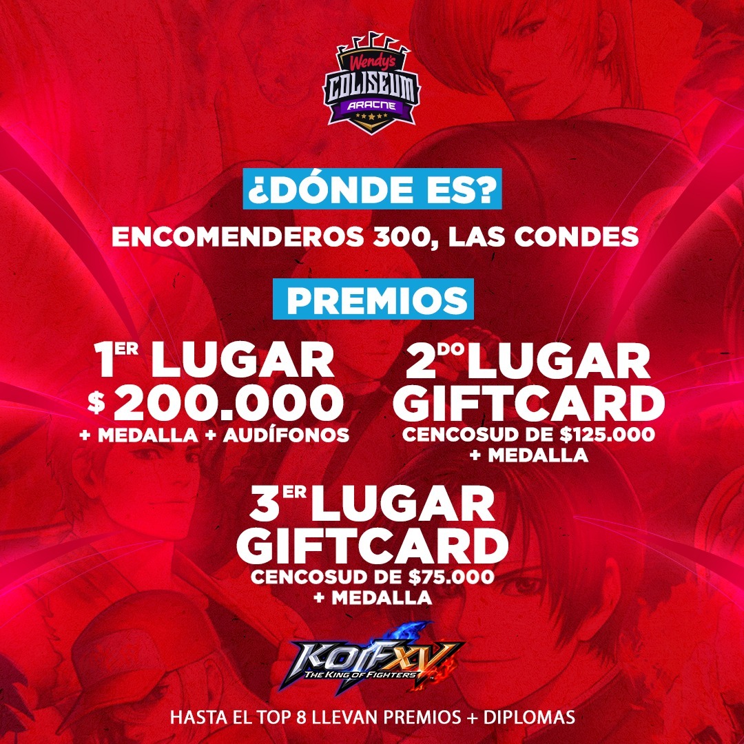 Inperson Tournament Wendy's Coliseum KoF XV Archyde