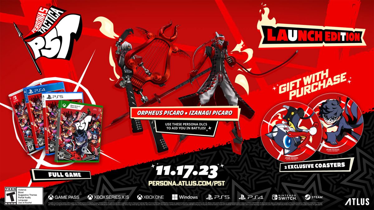 Edición de lanzamiento Persona 5 Tactica