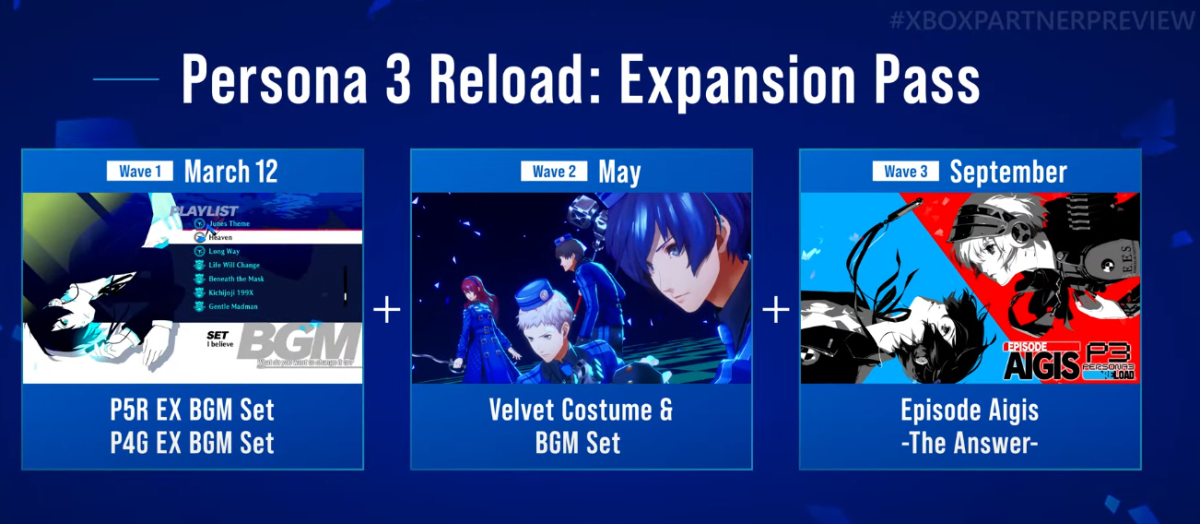 Xbox Partner Preview marzo 2024: Persona 3 Reload