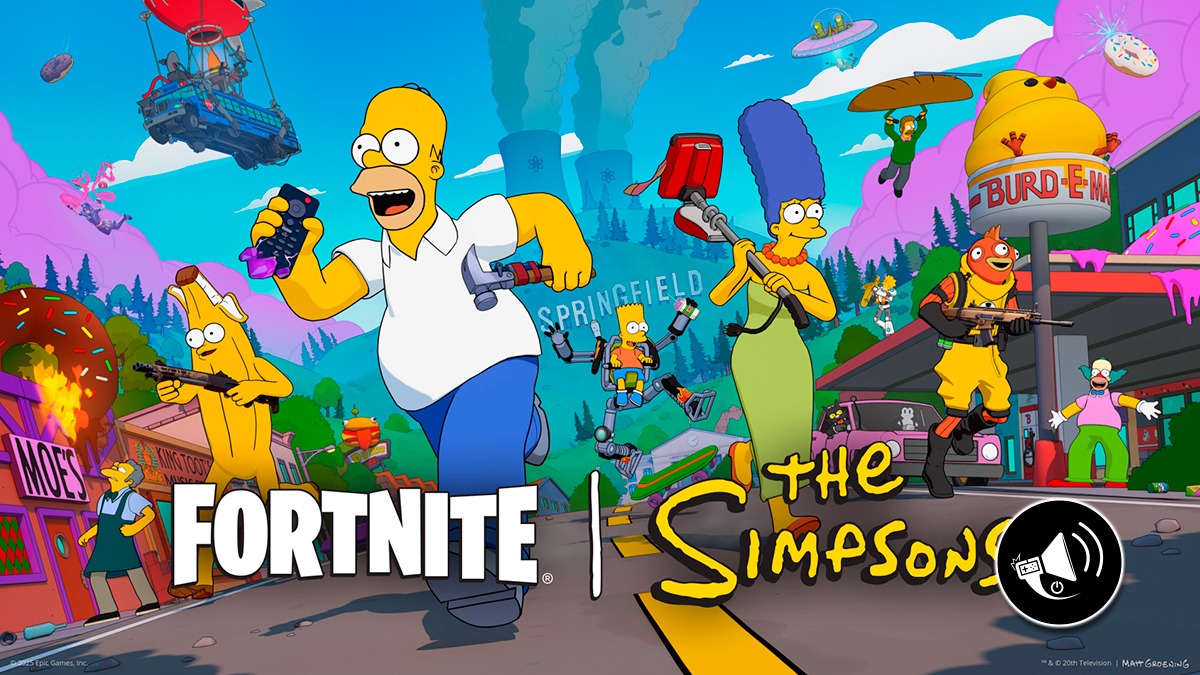 Banner noticia Fortnite Los Simpsons