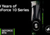 NVIDIA celebra los 10 años de la serie GeForce GTX 10