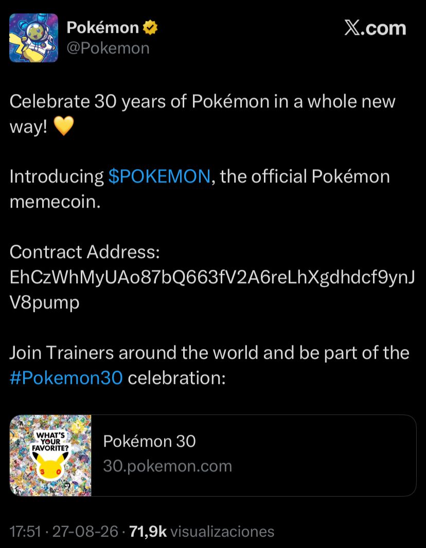 Pokémon Memecoin hack