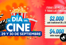 Día del Cine 2026 volverá a fin de septiembre con tres nuevos días