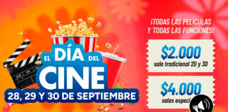 Día del Cine 2026 volverá a fin de septiembre con tres nuevos días