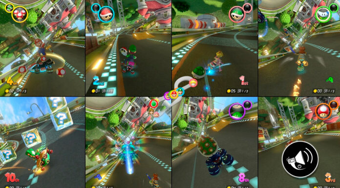 Mario Kart 8 Deluxe: actualización permite multiplayer con pantalla dividida de 8 jugadores en Nintendo Switch 2